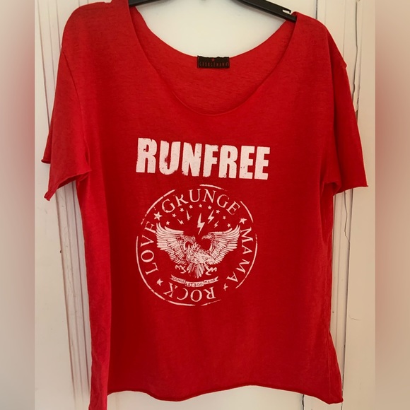 Grunge Mama RUNFREE Rock * Love T-Shirt Large - Picture 1 of 3